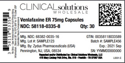 Venlafaxine Er 75mg